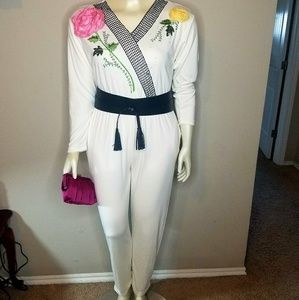 **SOLD**Vintage Lacy After Noon Jumpsuit